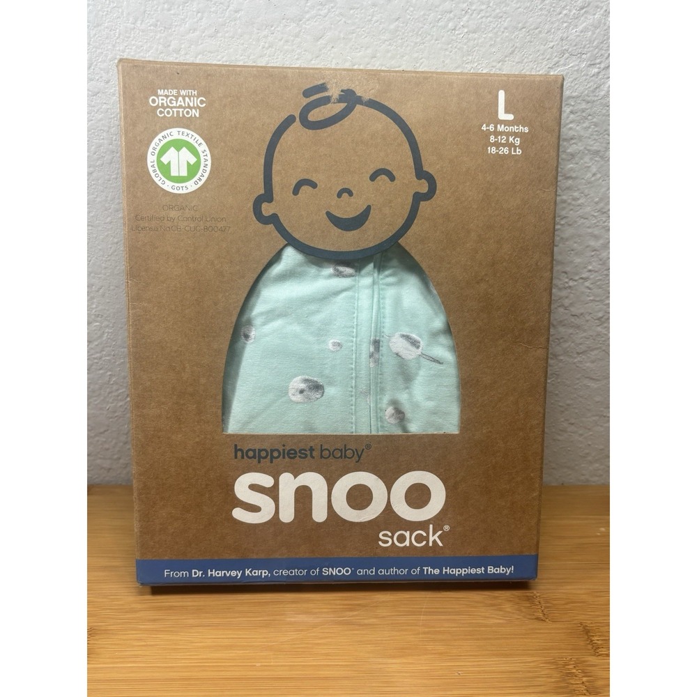 Happiest Baby Snoo Sack Organic Cotton Large 4-6 Months 18-26 Lb Swaddle